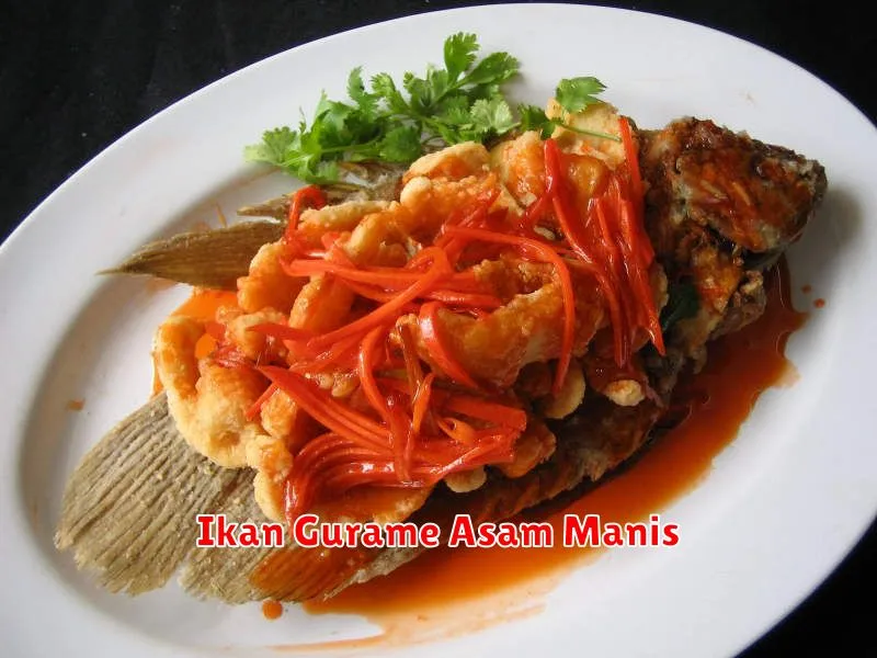 Ikan Gurame Asam Manis