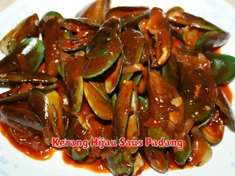 Kerang Hijau Saus Padang