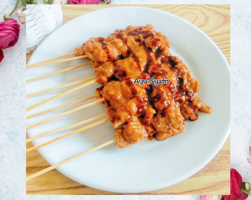 Sate Tempe Saus Kacang